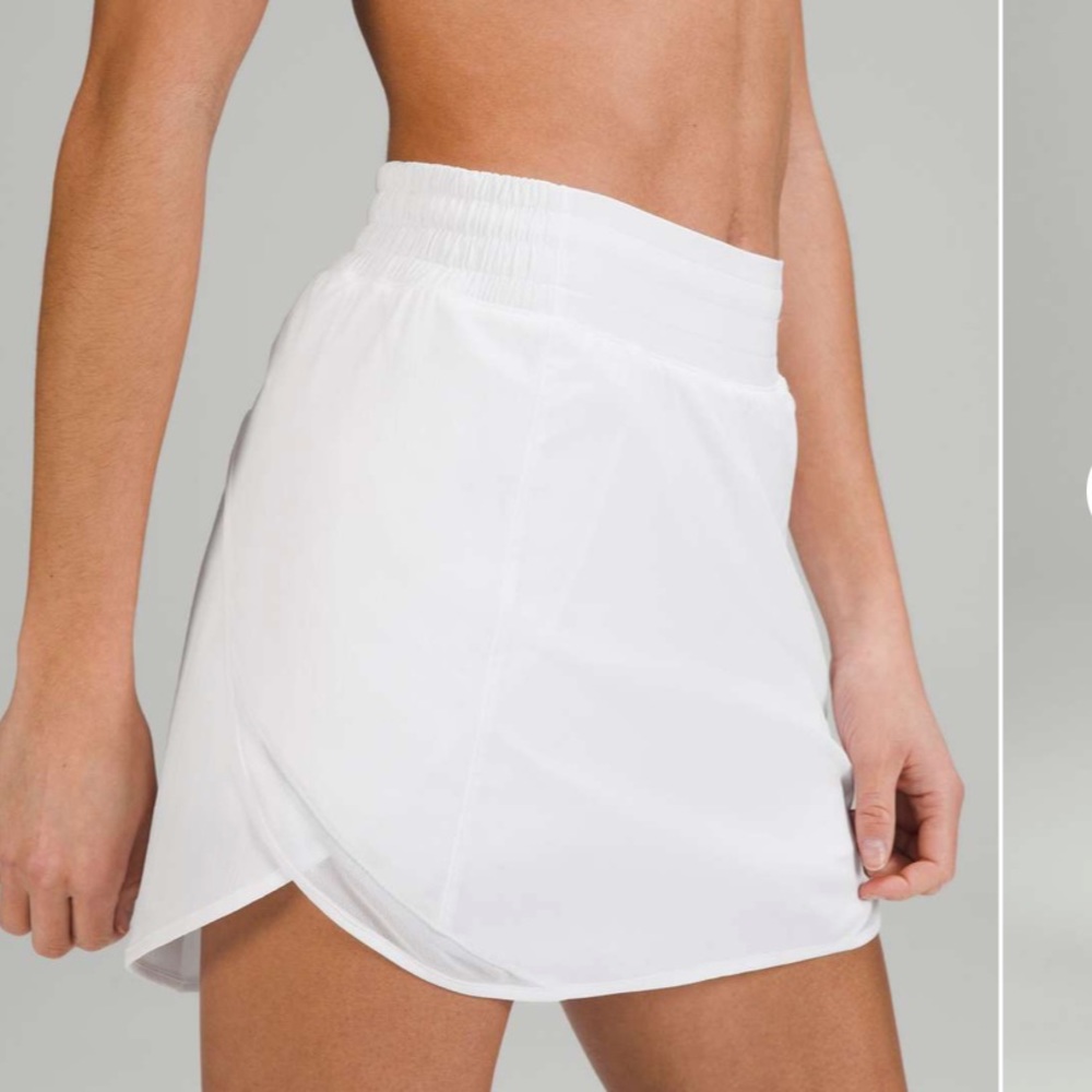 Lululemon Hotty Hot White Skirt
